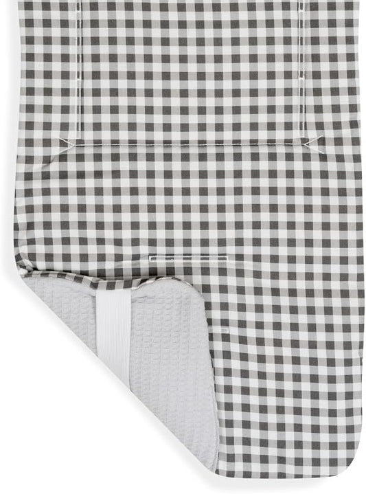 Colchoneta Reversible Universal para Silla de Paseo - Nido de Abeja + Vichy Gris - Don Algodón