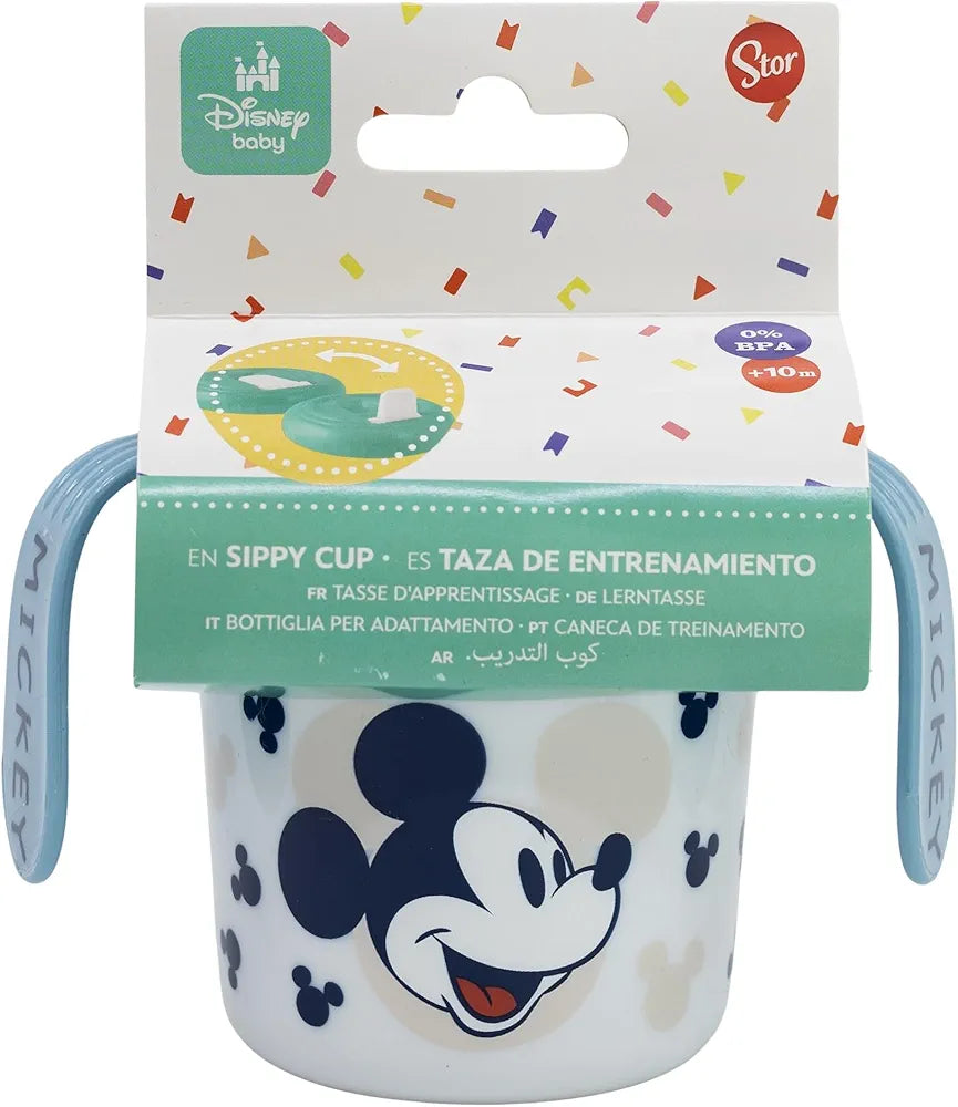 Taza de entrenamiento de 250ml | Minnie Mouse/ Mickey Mouse Heart Full