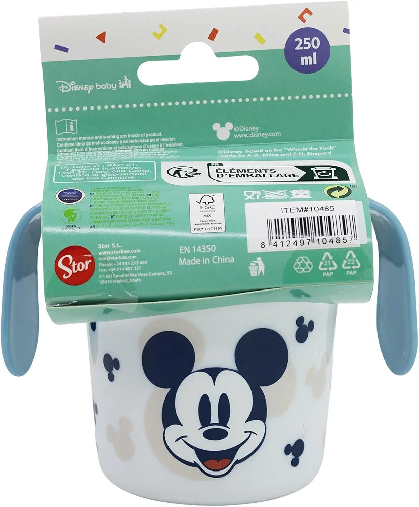 Taza de entrenamiento de 250ml | Minnie Mouse/ Mickey Mouse Heart Full