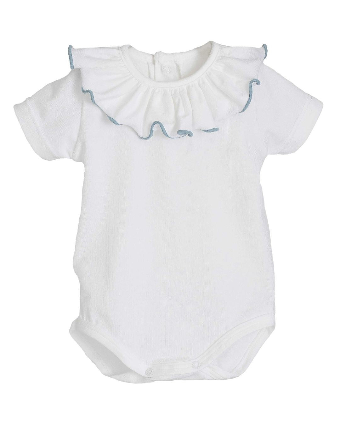 Body Titán Calamaro manga corta | 100% algodón | cuello volante con ribete mint
