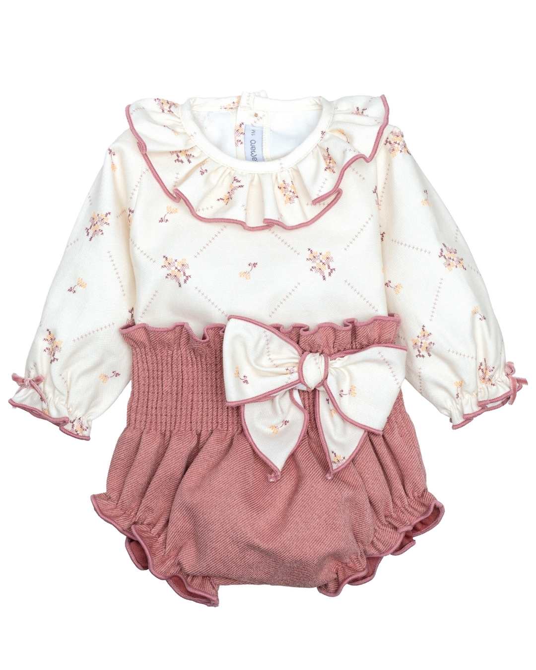 Conjunto Pololo Grove Nude de niña