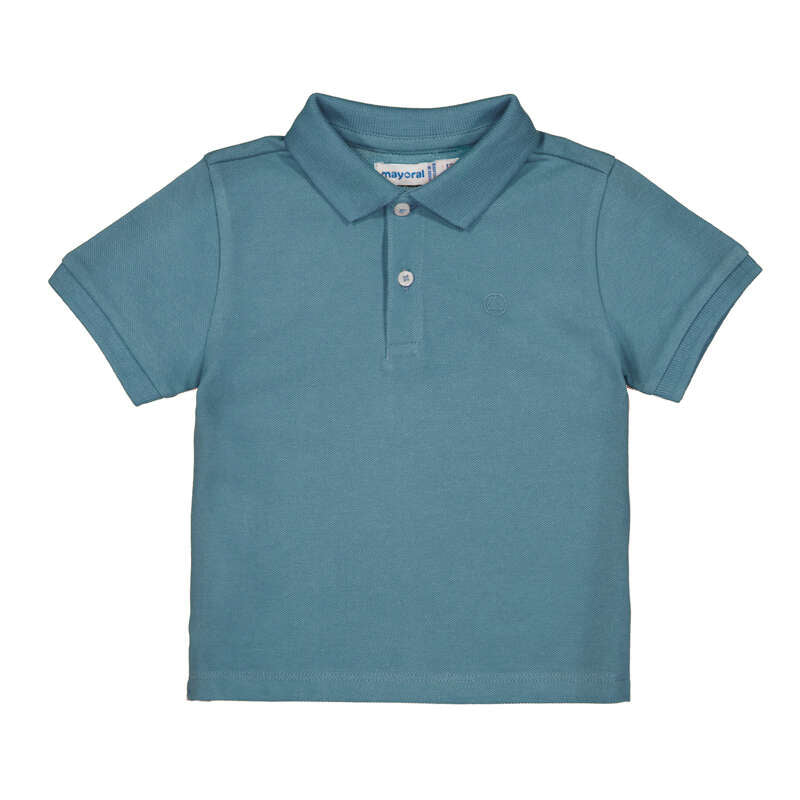 Polo básico bebé color Jade
