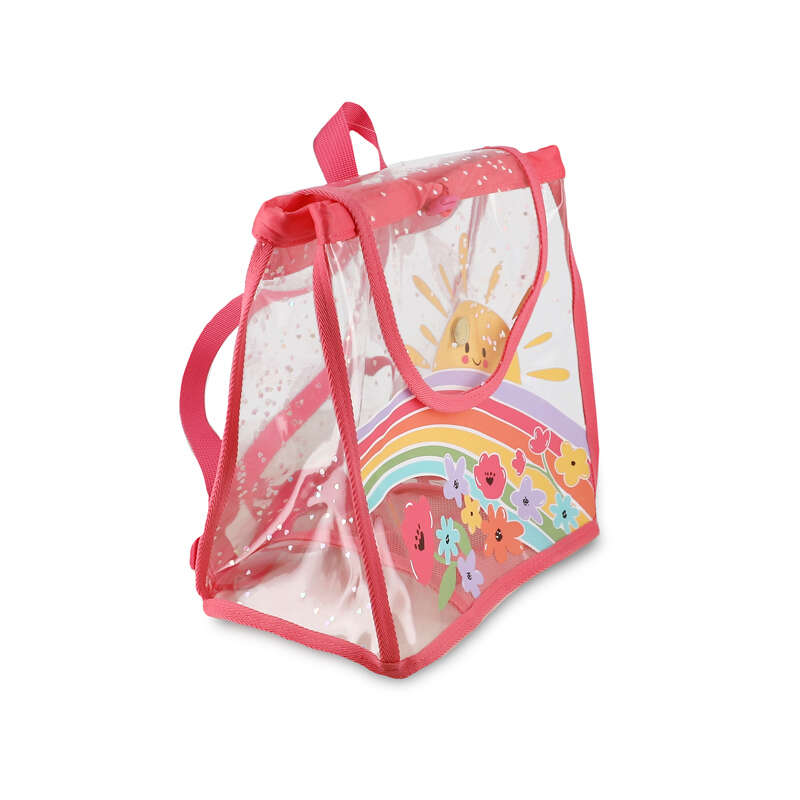 Mochila Transparente Infantil Mayoral – Playa y Piscina con Estampado de Flores