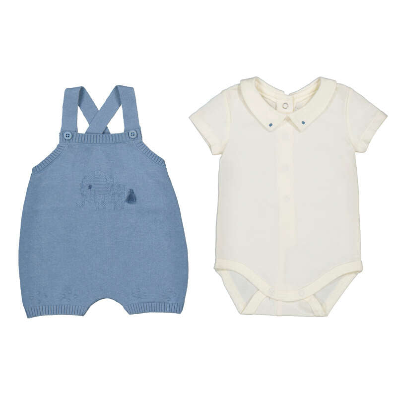 Conjunto peto tricot y body bebé unisex - Mayoral