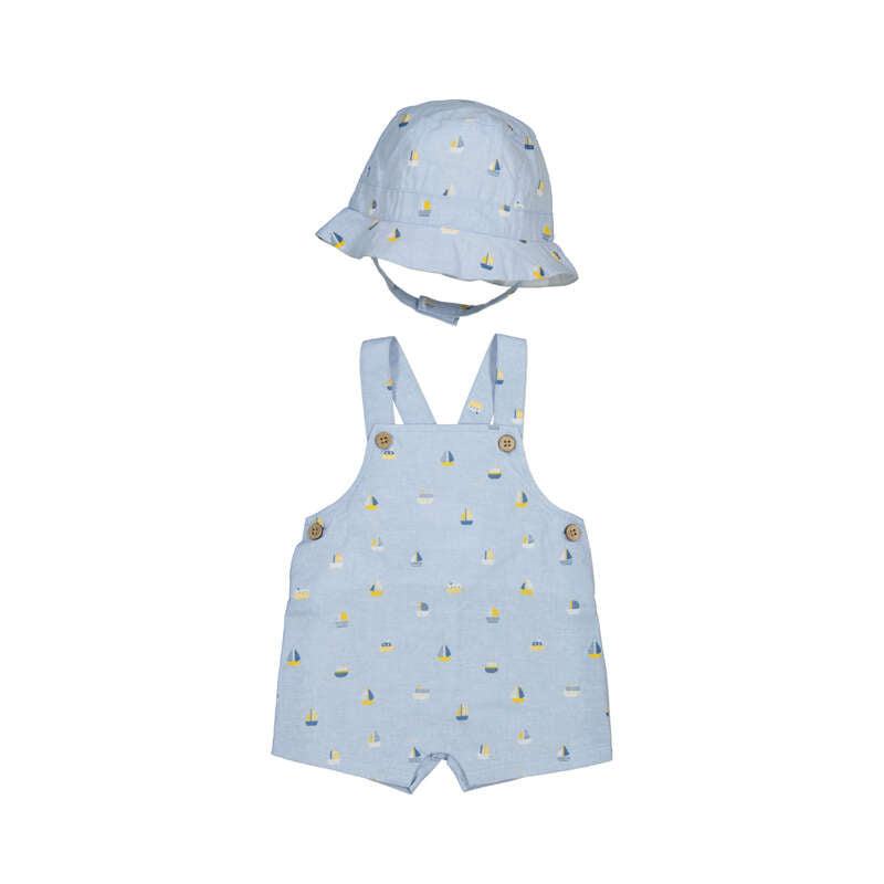 Peto de Estampado Marinero con Gorro para Bebé