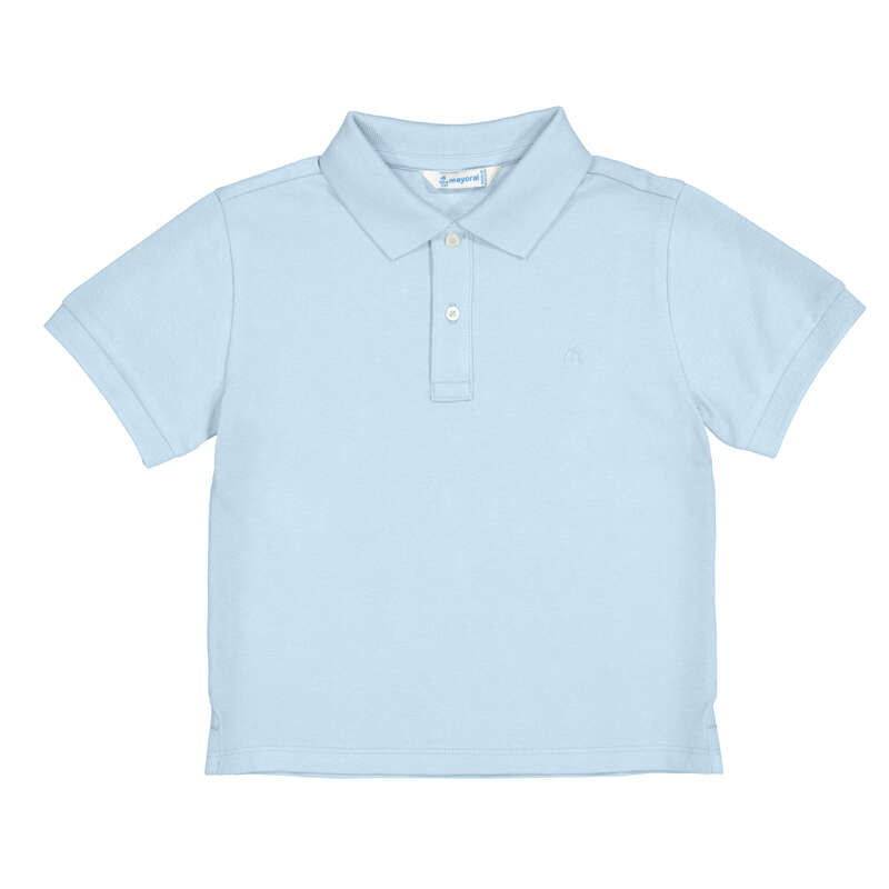 Polo básico niño Celeste