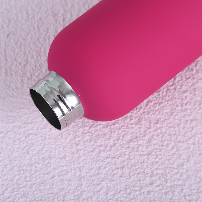 Botella Térmica de Acero Inoxidable 500 ml con Cierre de Ventosa - Color Rosa