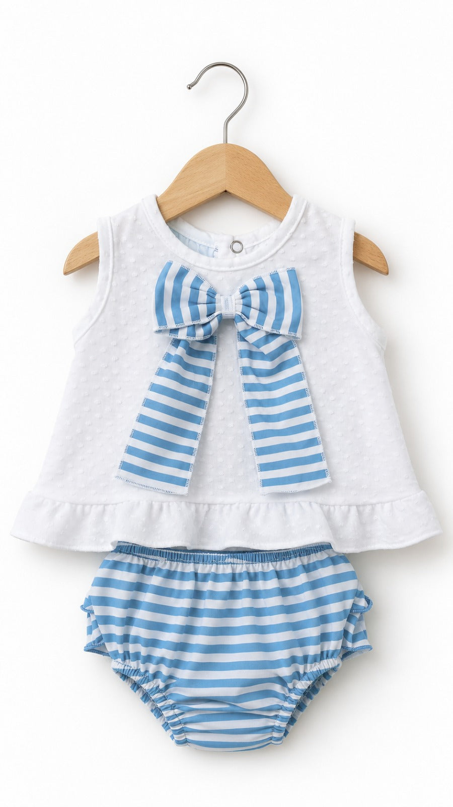 Jesusito de niña con Cubrepañal – Estilo Marinero