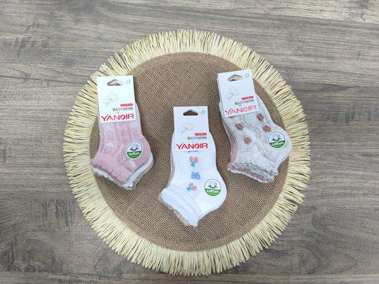 Pack 3 Calcetines Bebé y Niña Yanoir (Tallas 0-6m a 9-11)
