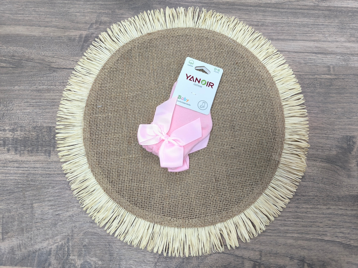 Calcetines Bajos Yanoir para Bebés – Calados con Lazo  de Algodón  (Tallas 0-6 a 18-24 Meses)