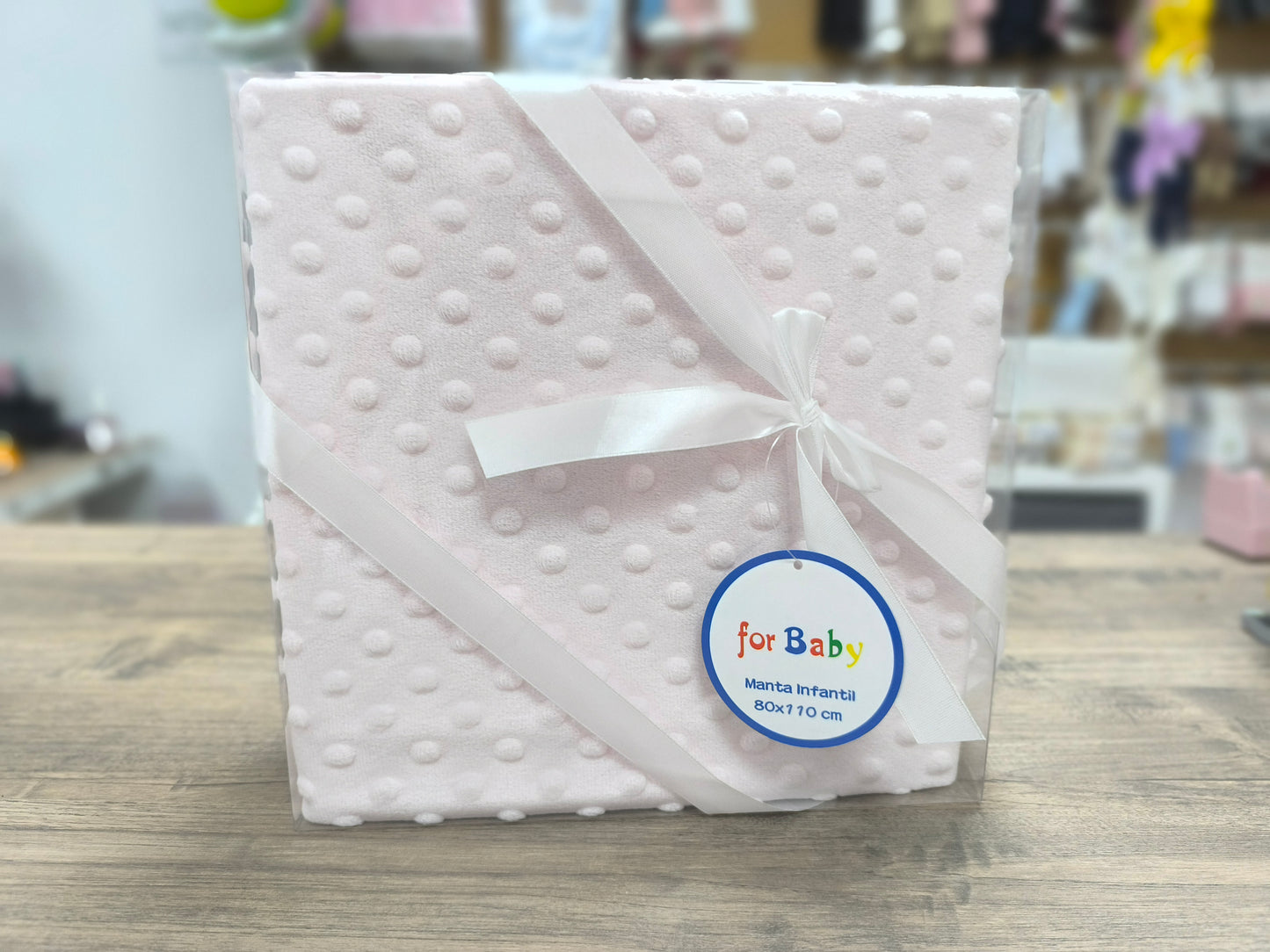 Manta de Topitos “Abracitos de Colores Pastel” – For Baby