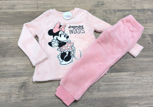 Pijama infantil de Minnie Mouse de coralina - Disney