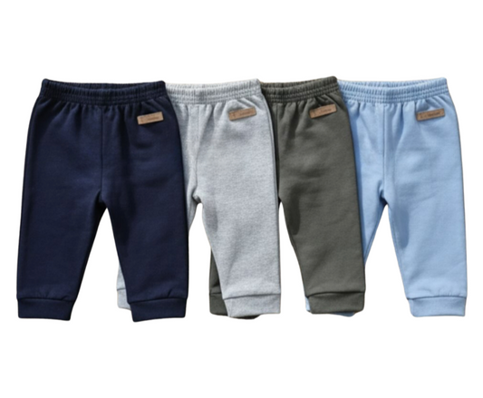 Pantalón Básico de Felpa para Bebé – Color Verde