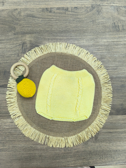 Braguita de algodón unisex amarilla | Frescura y comodidad para el verano