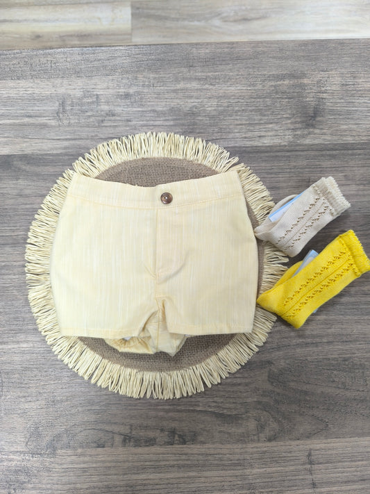 Pantalón Corto Niño Pepe Banana | Pantalón de Lino y Algodón Fresquito para Verano y Primavera