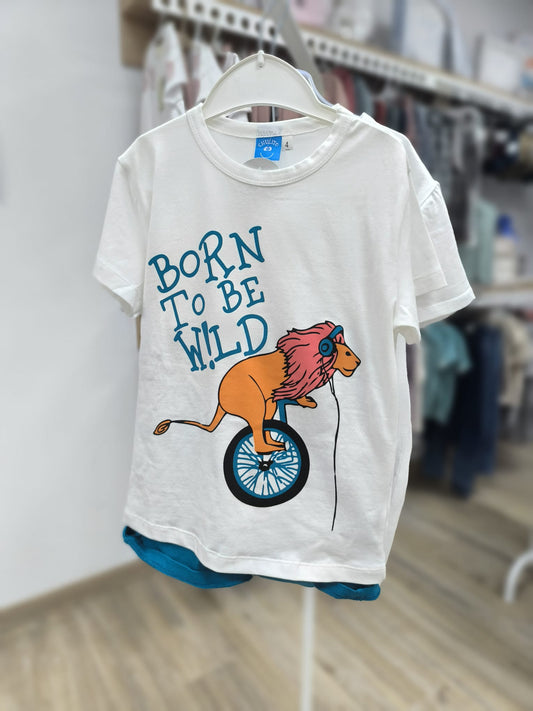 👕🩳 Conjunto de pantalón corto y camiseta para niño – cómodo y divertido