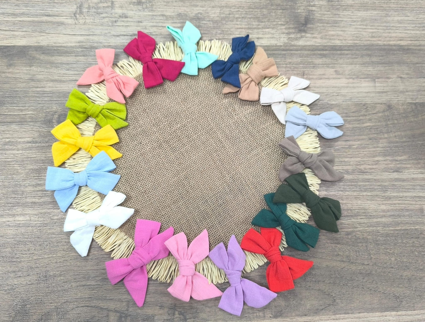 Lazos de Pinza de Algodón Multicolor | 18 Colores y un Tamaño Ideal