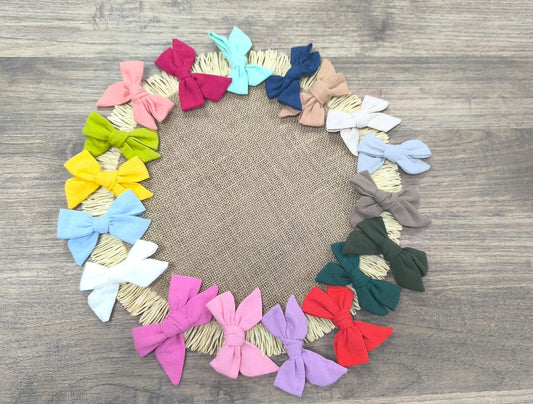 Lazos de Pinza de Algodón Multicolor | 18 Colores y un Tamaño Ideal