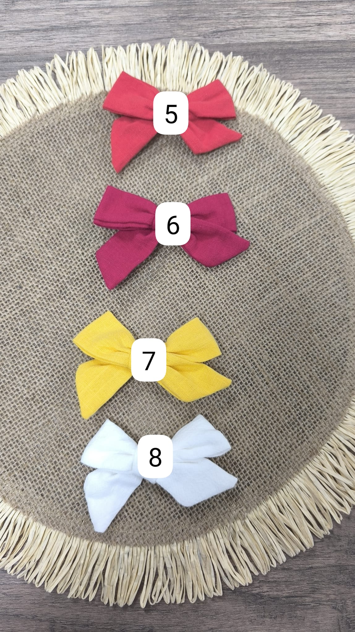 Lazos de Pinza de Algodón Multicolor | 18 Colores y un Tamaño Ideal