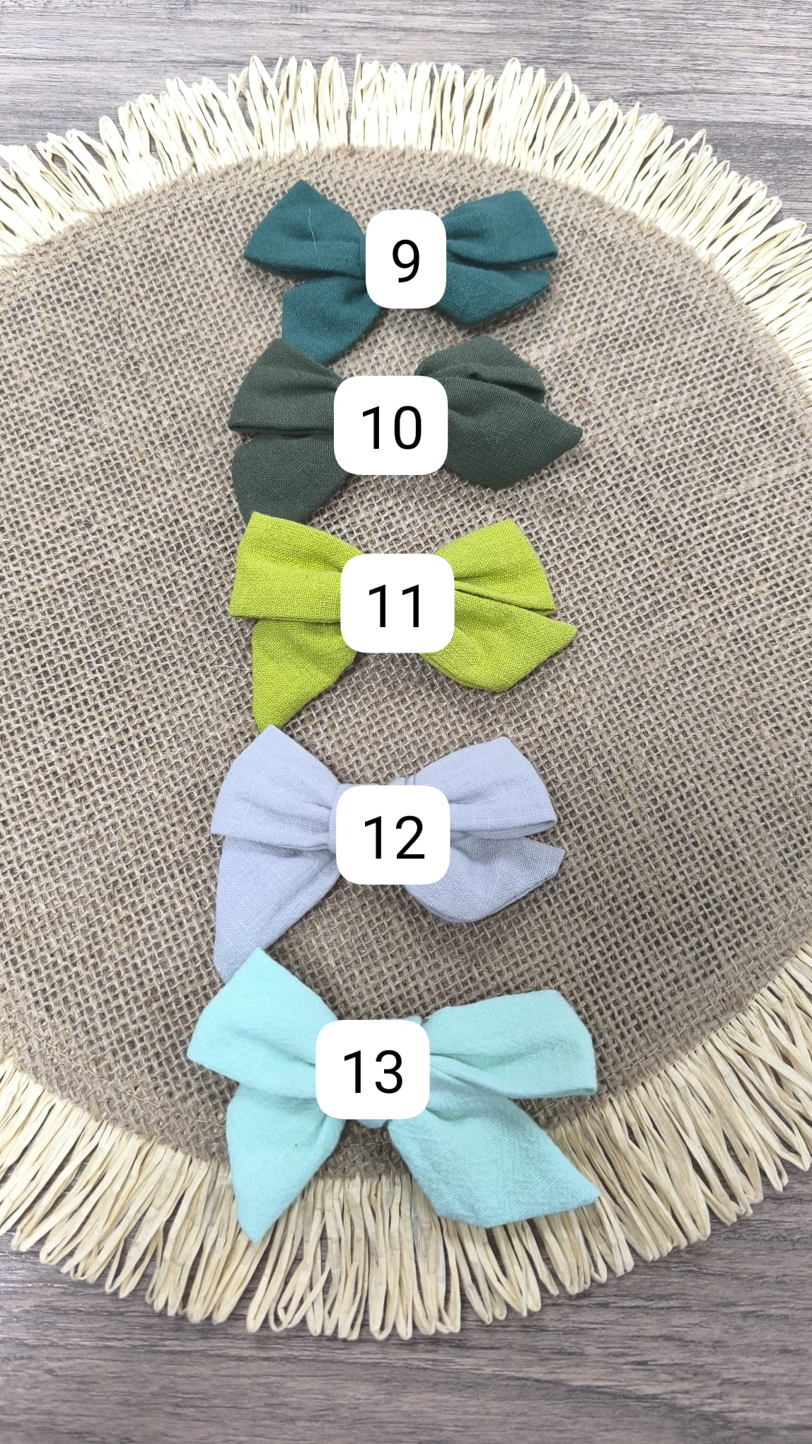 Lazos de Pinza de Algodón Multicolor | 18 Colores y un Tamaño Ideal
