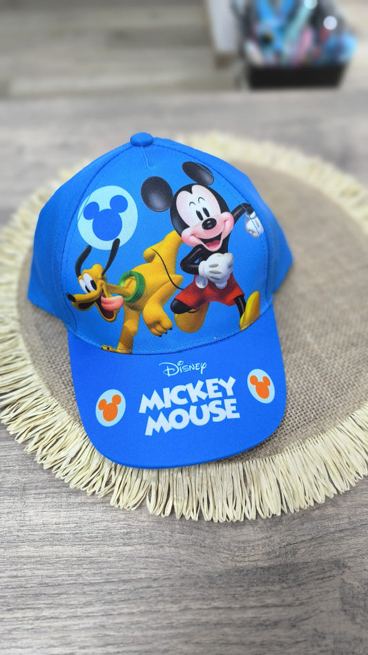 Gorra Infantil de Mickey Mouse Oficial – Azul, Ajustable y Transpirable