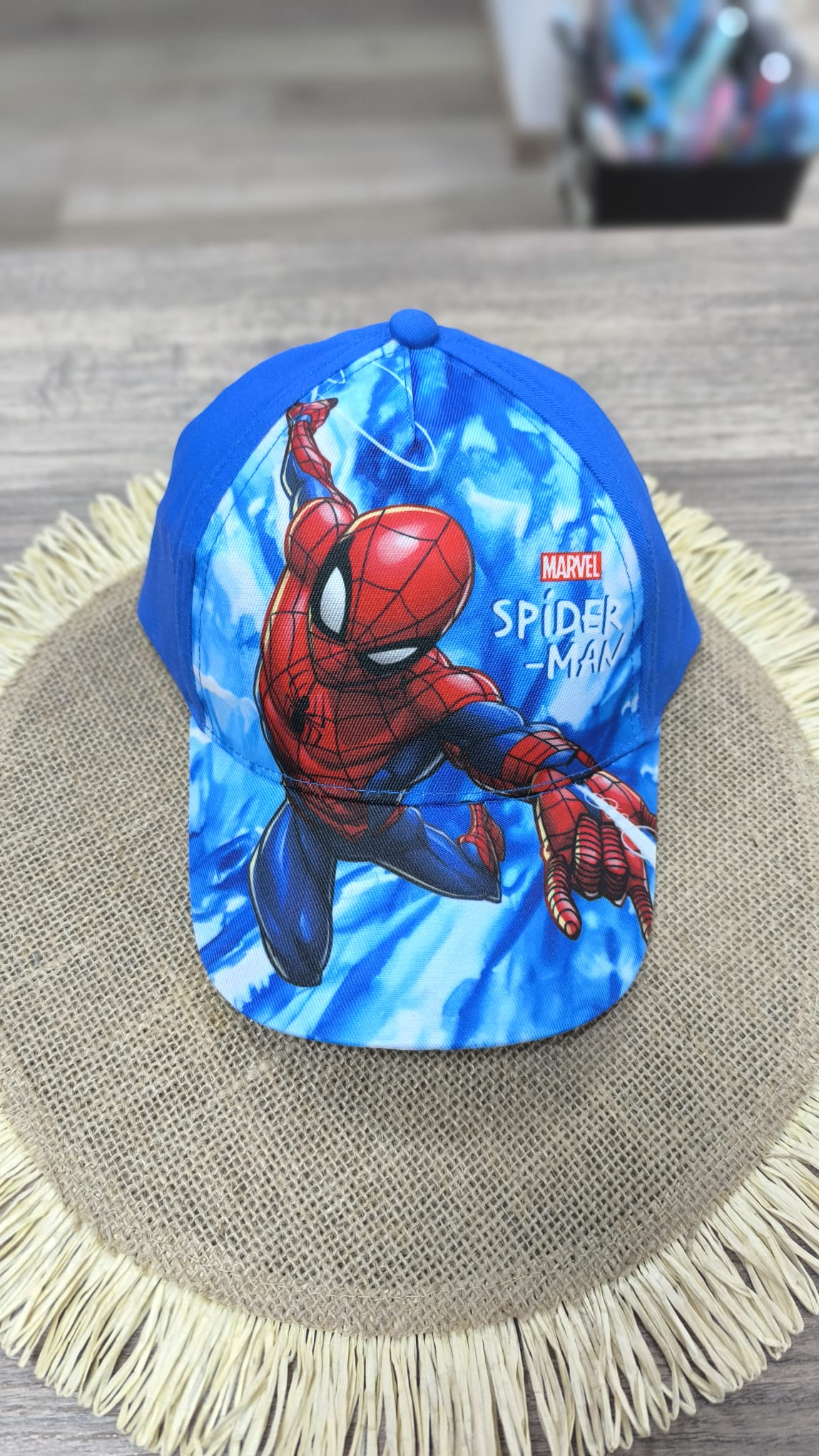 Gorra Infantil de Spider-Man Oficial Marvel – Ajustable, Ligera y Perfecta para Playa, Piscina y Días de Sol