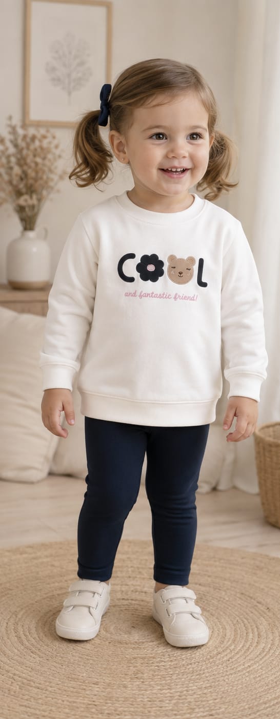 (CAMBIAR LAS FOTOS ESTAN MAL) Conjunto Cool con Sudadera y Leggins Afelpado