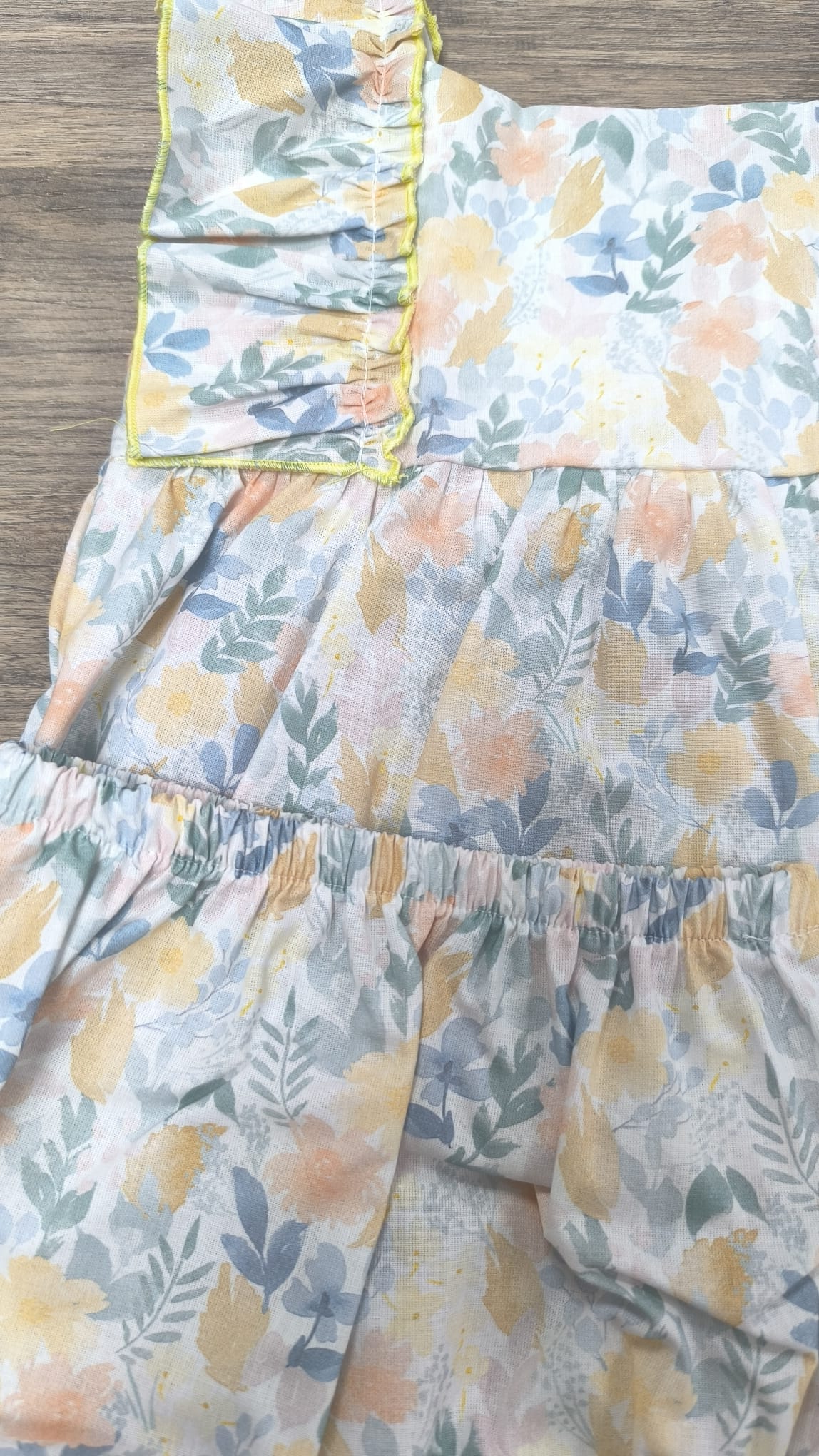 Vestido con cubrepañal de flores para bebé niña Tony Bambino | 100% algodón