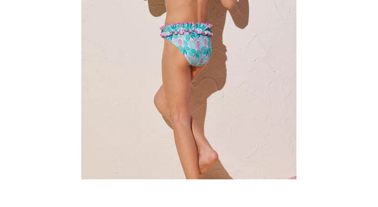 Culetín de Niña Ysabel Mora Estampado Tropical con Volante