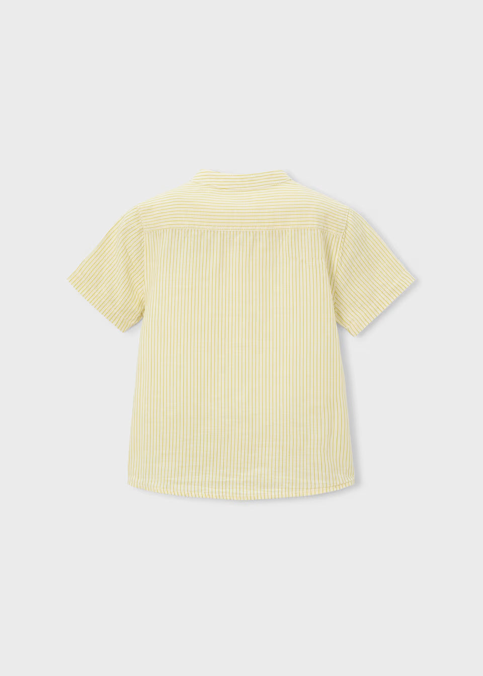 Camisa cuello mao con lino niño color Oliva