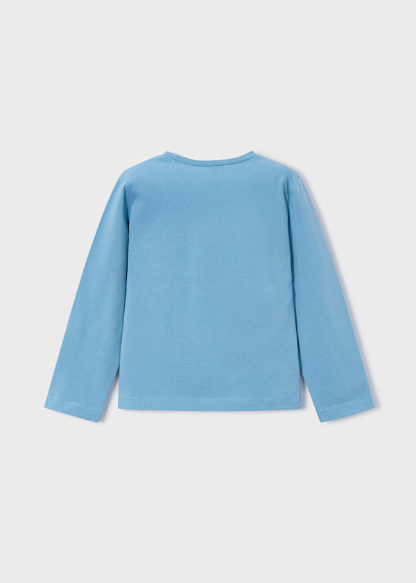 Camiseta de manga larga con floresnpara niña – Mayoral