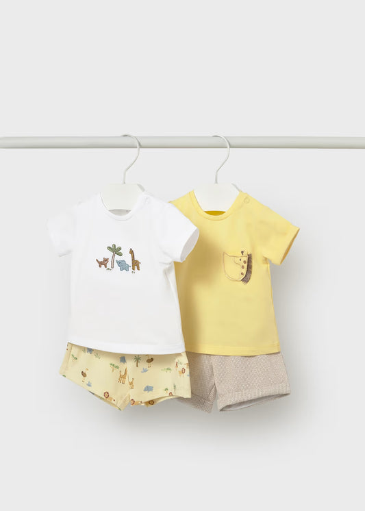 Conjuntos de Dos Piezas para Bebé Mayoral | Camiseta y Pantalón de Algodón
