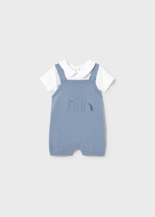 Conjunto peto tricot y body bebé unisex - Mayoral