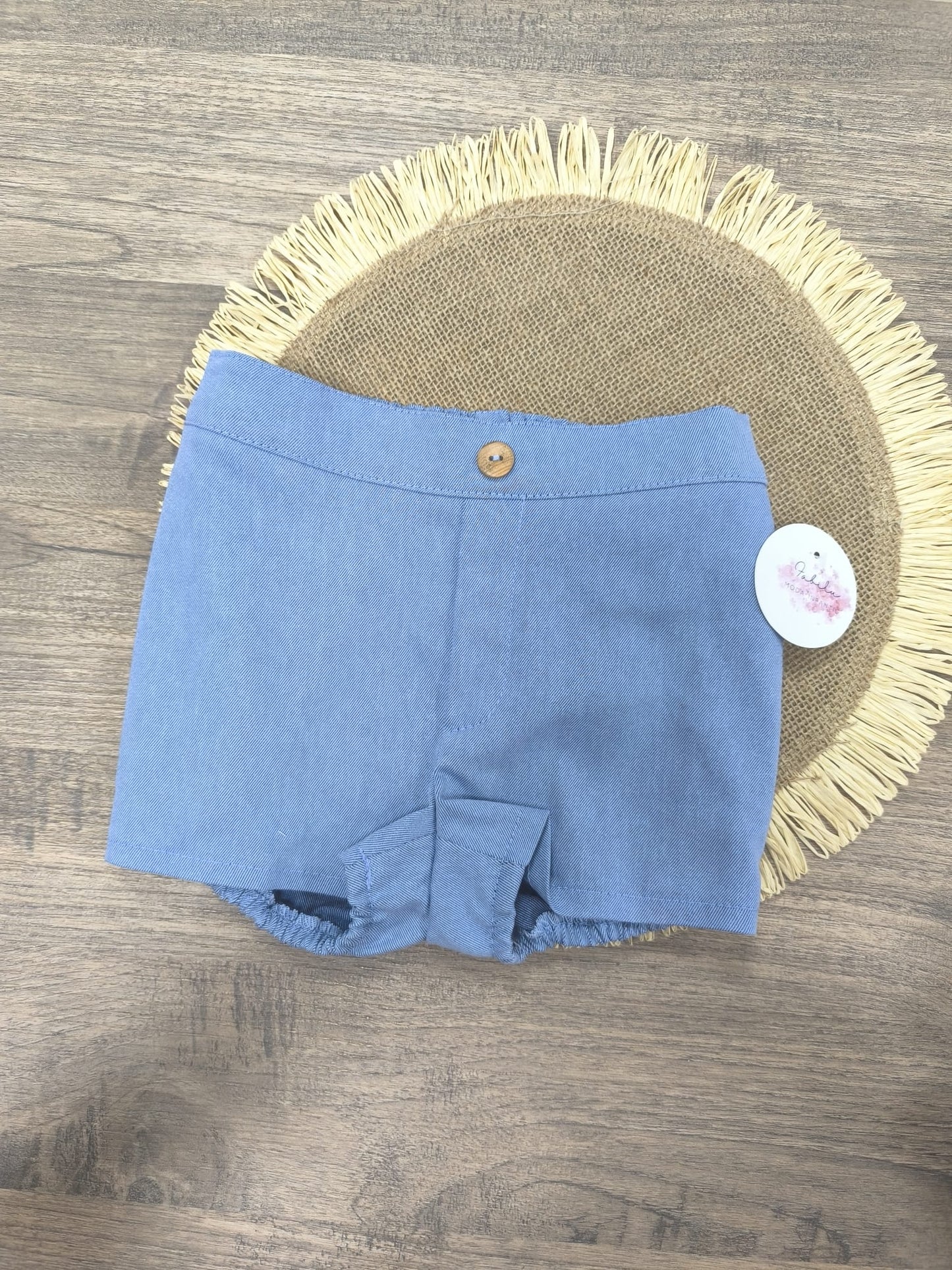 Pantalón corto Pepe azul – Estilo, comodidad y encanto para tu niño