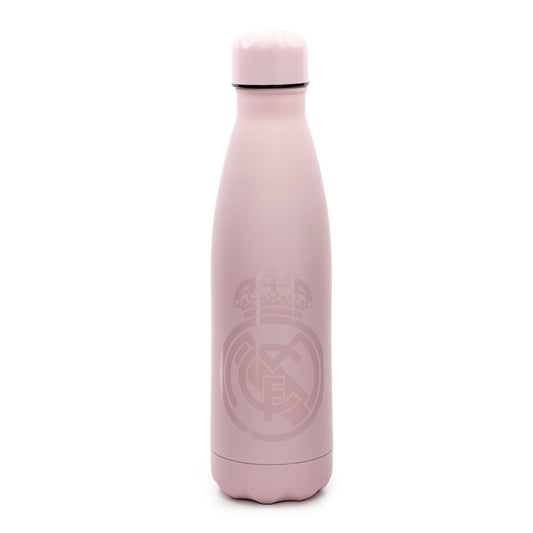Botella Térmica Oficial Real Madrid 550 ml Acero Inoxidable - Color Rosa Mate