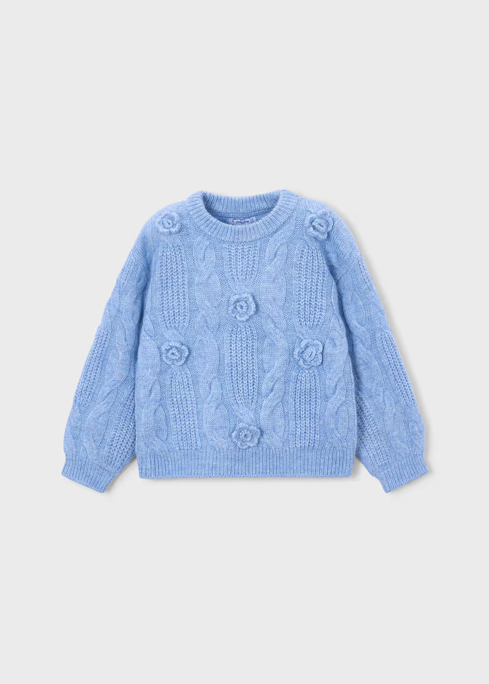Jersey de Lana para Niña Azul Cielo