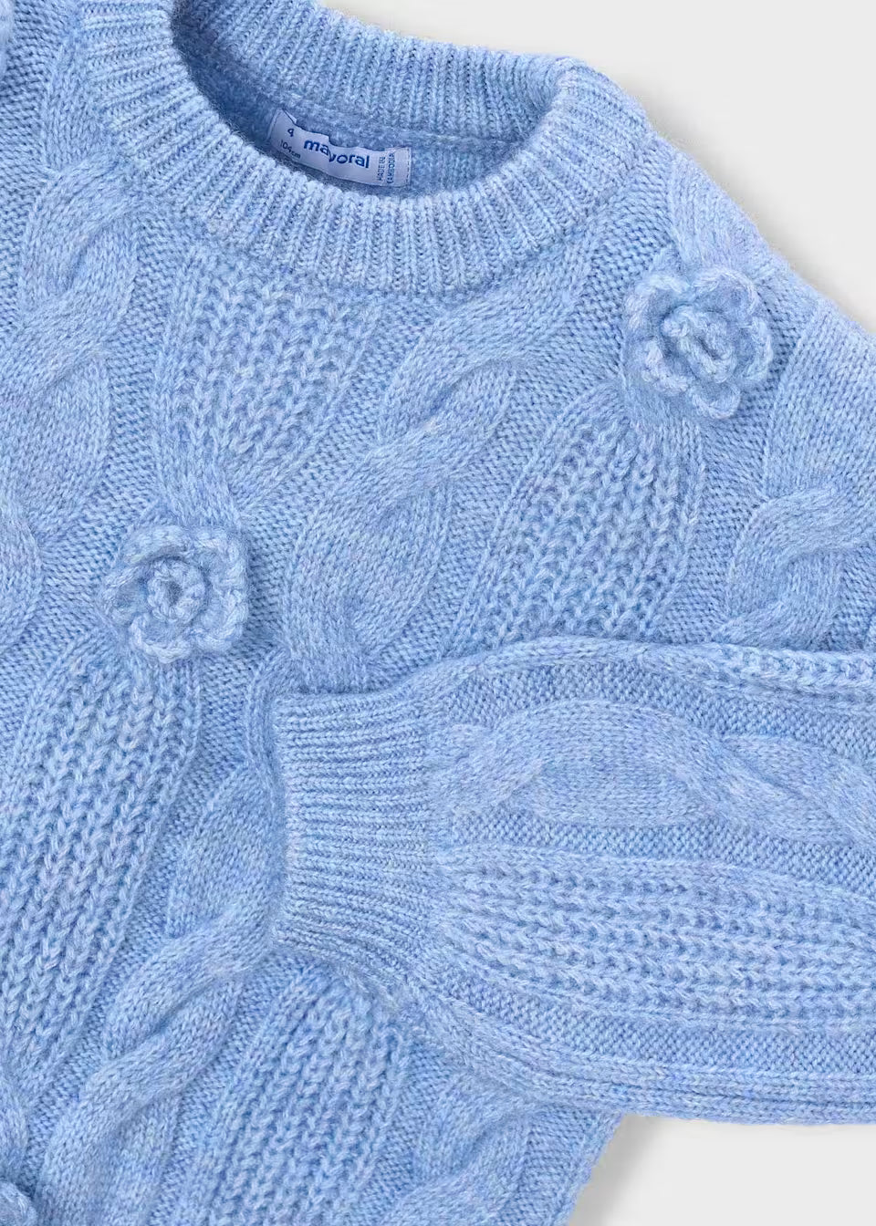 Jersey de Lana para Niña Azul Cielo