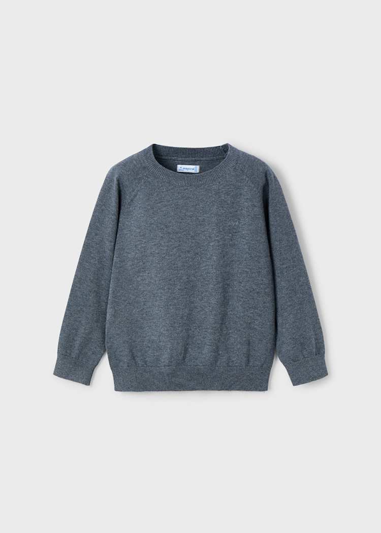 Jersey Básico de Manga Larga para Niño Color Gris Acero
