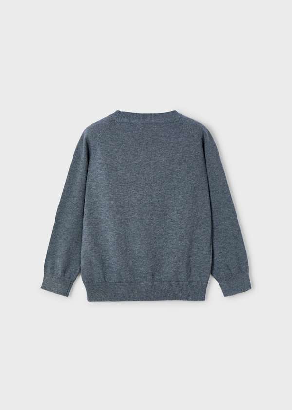 Jersey Básico de Manga Larga para Niño Color Gris Acero