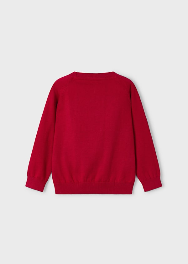 Jersey Básico de Manga Larga para Niño Color Rojo