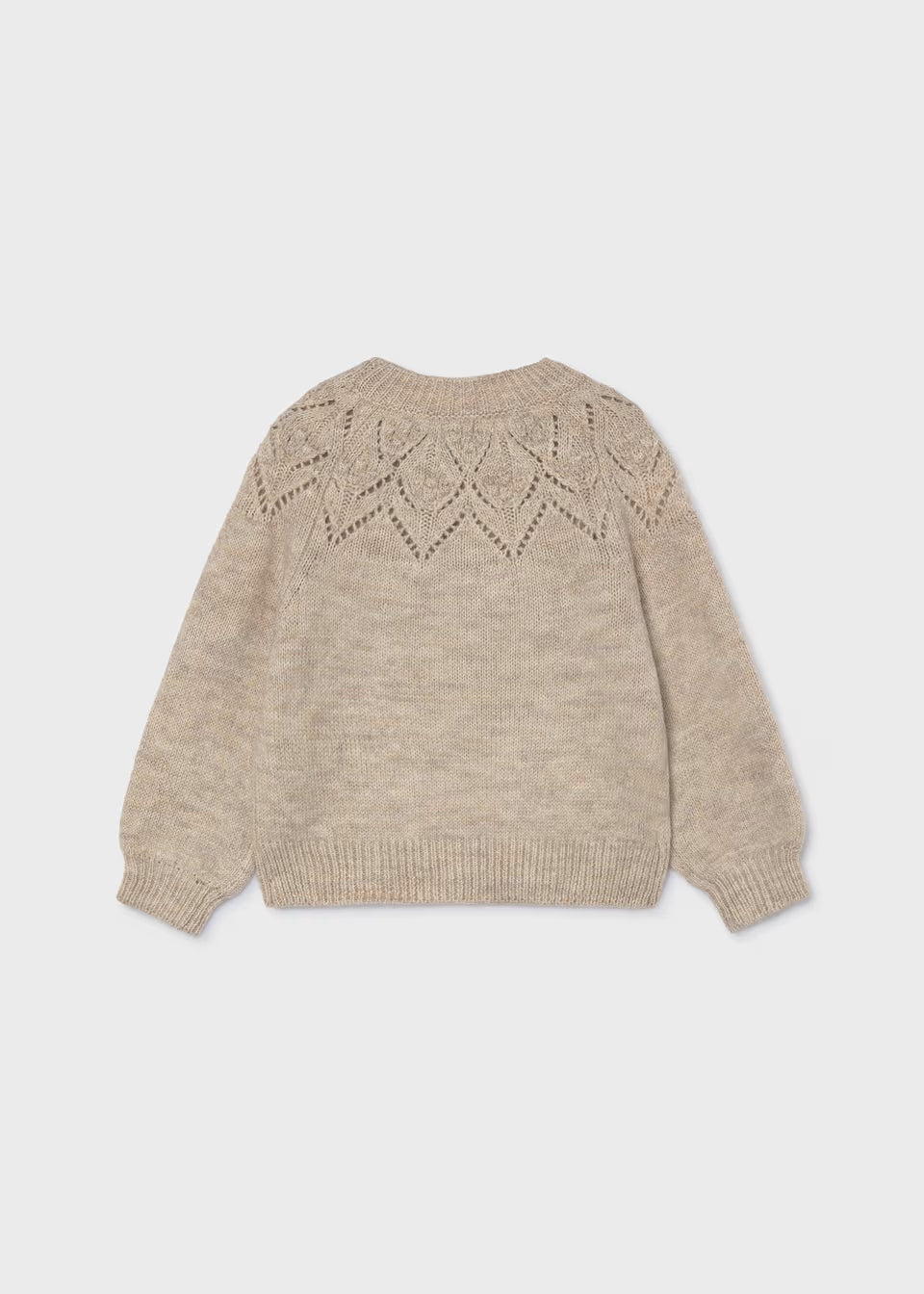 Jersey Dalia Calado de Lana Beige