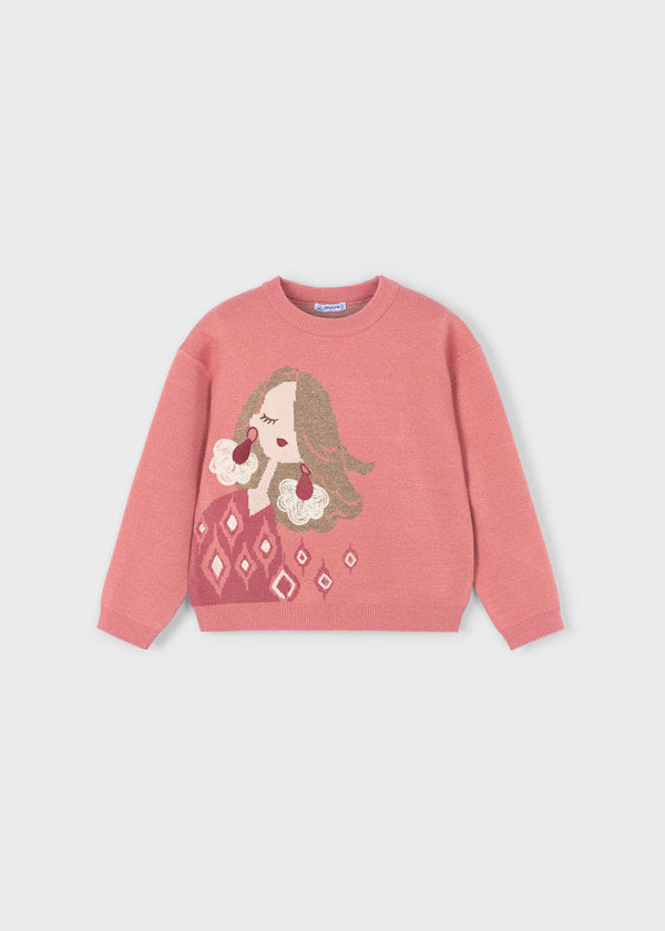 Jersey color sienna para Niña - Mayoral