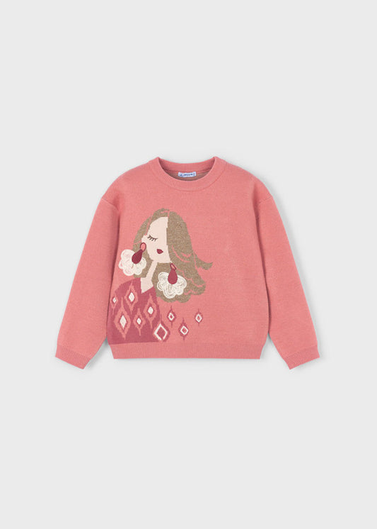 Jersey color sienna para Niña - Mayoral