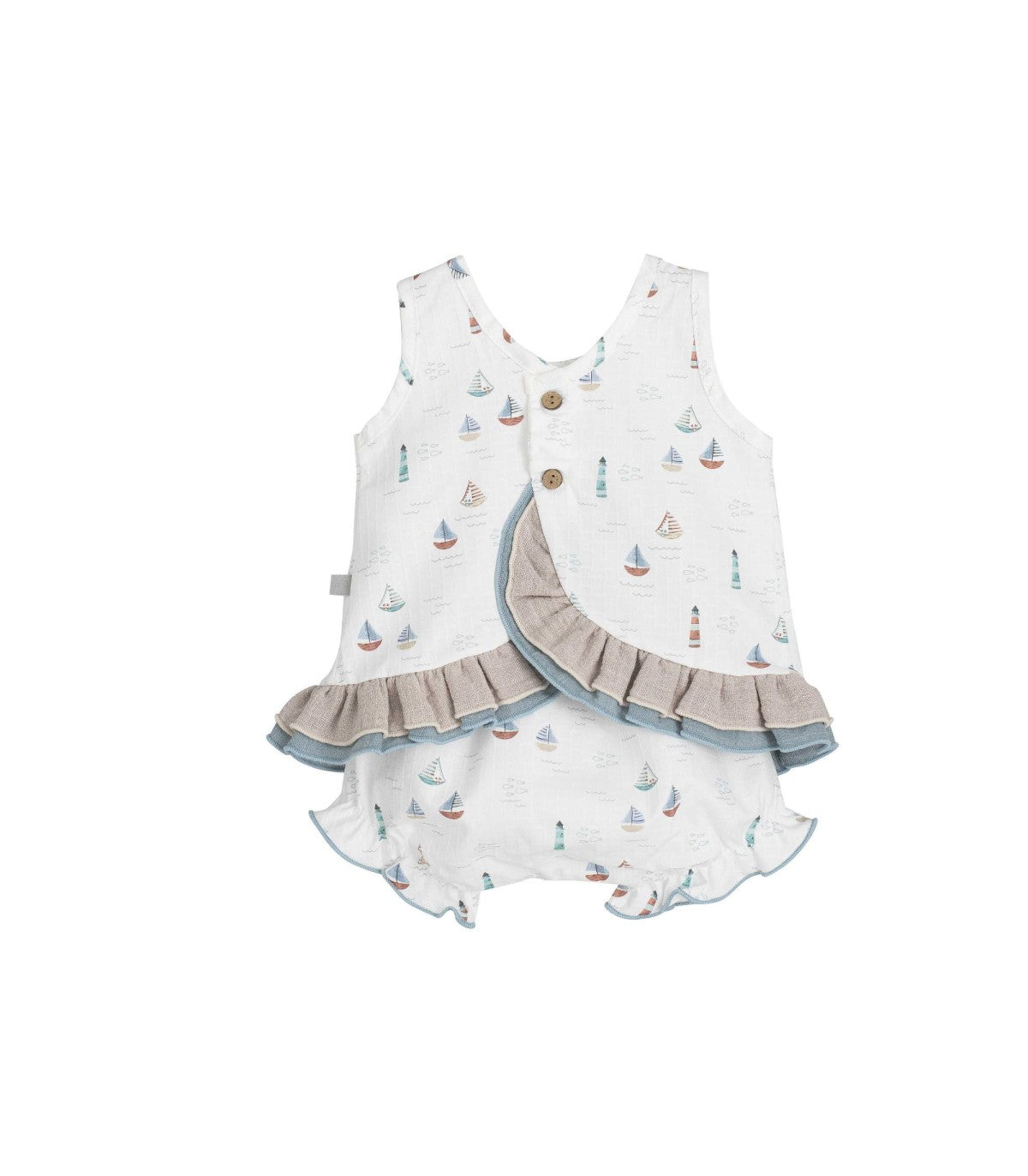 Jesusito con cubrepañal bebé | Colección Yanam Calamaro 3 - 36 meses
