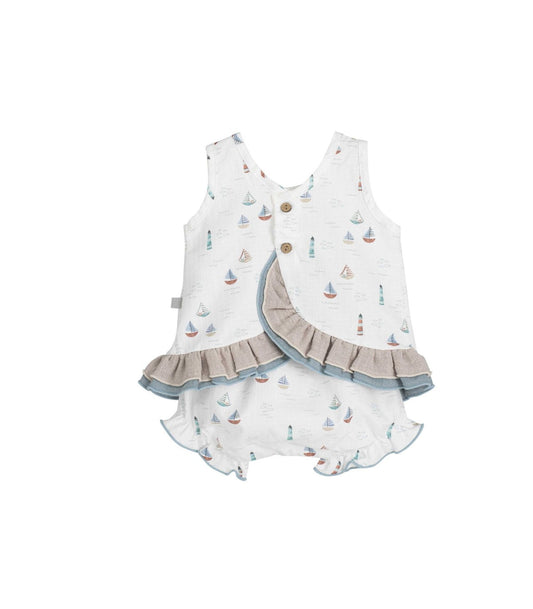 Jesusito con cubrepañal bebé | Colección Yanam Calamaro 3 - 36 meses