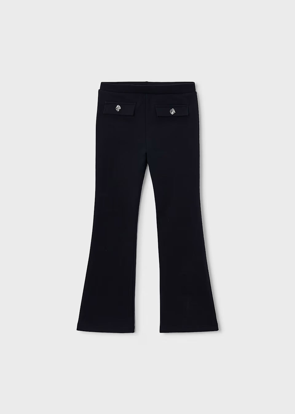 Leggins de Campana para Niña Negros Afelpados
