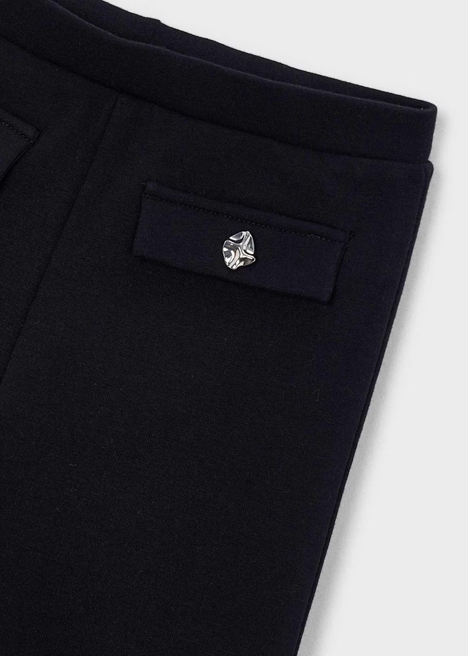 Leggins de Campana para Niña Negros Afelpados