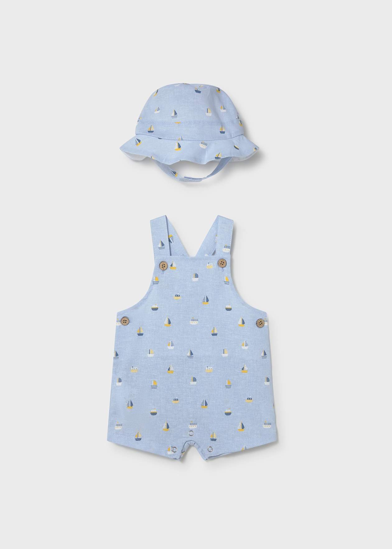 Peto de Estampado Marinero con Gorro para Bebé