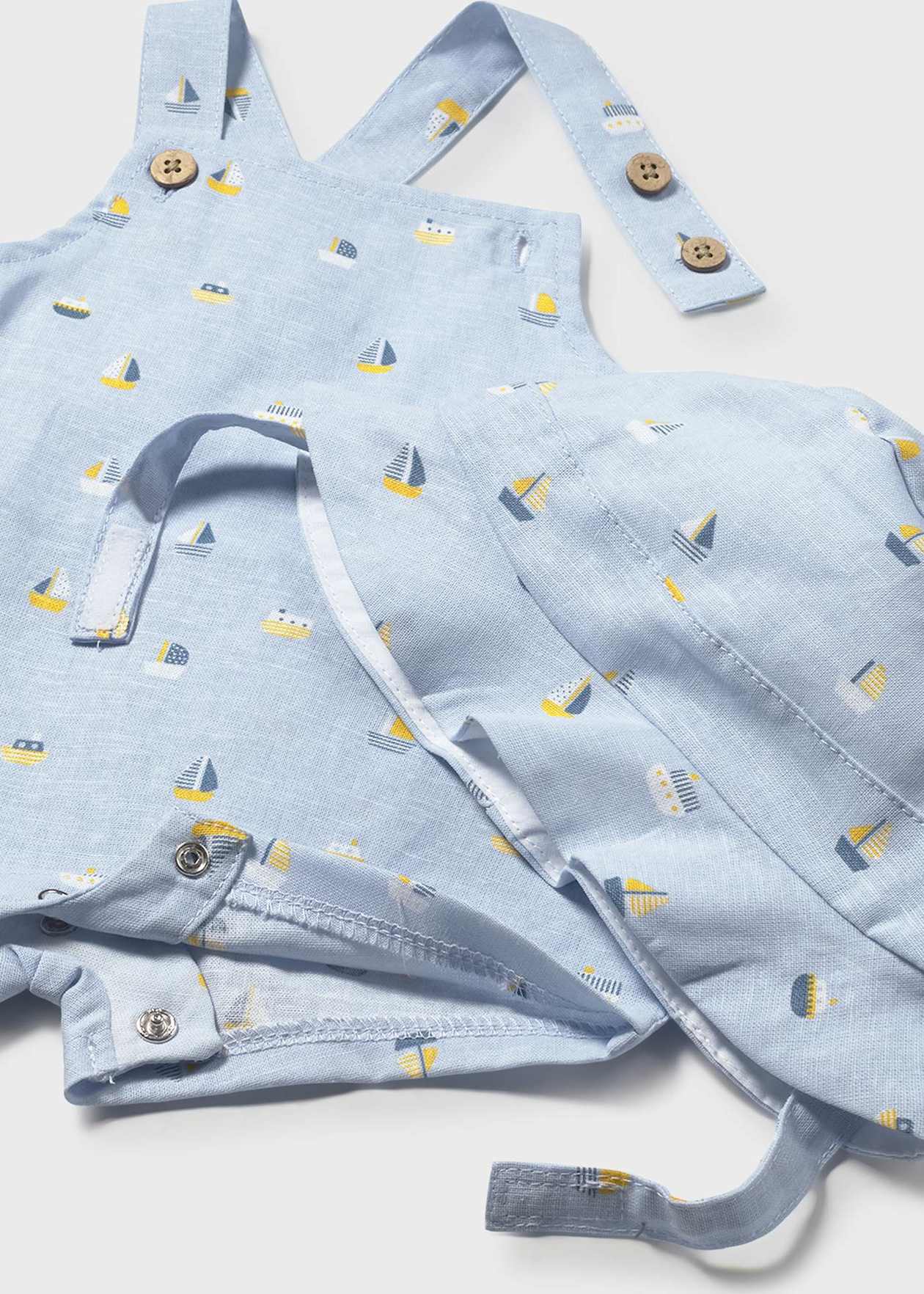 Peto de Estampado Marinero con Gorro para Bebé