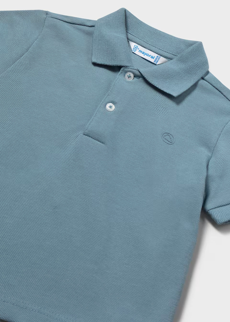 Polo básico bebé color Jade